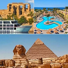 1 WO. 5-Sterne Nilkreuzfahrt VP + 1 WO. Palm Beach Resort 4* AI & Kairo