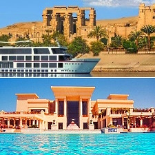 1 WO. Nilkreuzfahrt 5-Sterne Deluxe VP + 1 WO. Sheraton Soma Bay 5* AI