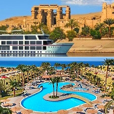 1 WO. 5-Sterne Nilkreuzfahrt VP + 1 WO. Palm Beach Resort 4* AI